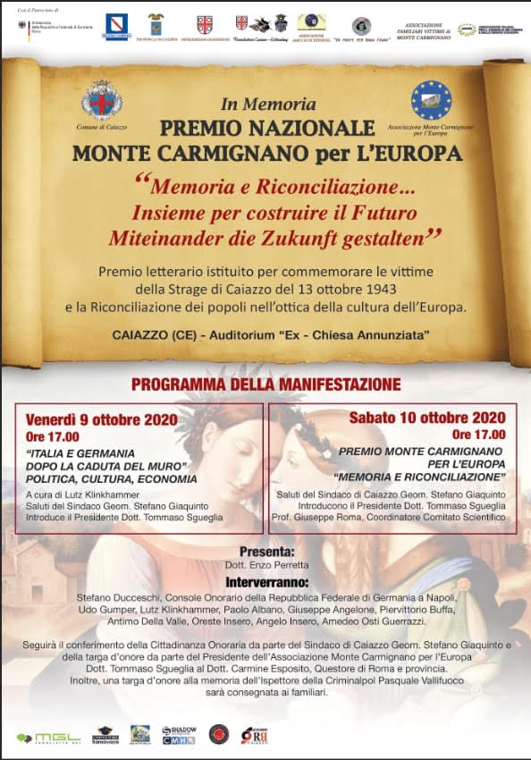 Caiazzo. “Monte Carmignano per l'Europa”, oggi la premiazione finale del  premio nazionale – Vivi Campania