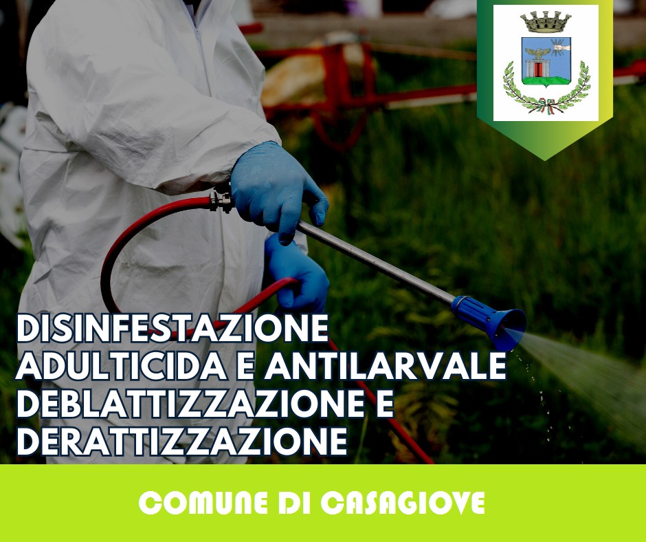 Casagiove, Interventi Di Deblattizzazione, Derattizzazione E ...